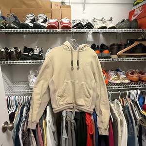 RC Outdoor Supply Stack Logo Embroidered Paneled Hoodie in Khaki